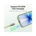 Дата кабель USB-C to USB-C 1.2m 60W green Ugreen (35500)