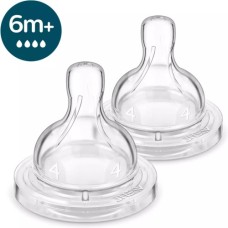 Соска Philips AVENT Анти-Колік, швидкий потік, від 6 міс. 2 шт (SCY764/02)