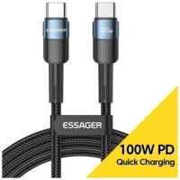 Дата кабель USB-C to USB-C 2.0m 100W blue Essager (EXCTT1-XCA03)