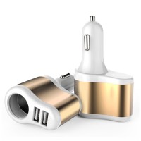 Зарядний пристрій XoKo CC-303 2 USB 2.1A Gold / White (CC-303-GDWH)