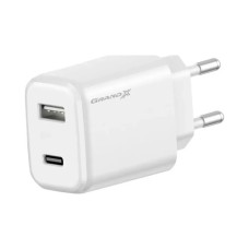 Зарядний пристрій Grand-X CH-890 Fast Charge 1xUSB-C PD20W + 1xUSB QC4.0 + AFC SCP FCP Black (CH-890)