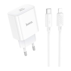 Зарядний пристрій HOCO C76A Pro Majestic USB-C PD30W + cable USB-C to Lightning White (6942007616317)