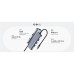 Концентратор Cudy USB-C 6-in-1 1xHDMI 4K + 1xUSB-C + 1xUSB 3.0 5Gbps + 2xUSB 2.0 (UH606)