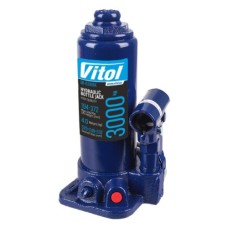 Домкрат Vitol DB-03006K/T90304S, телескопічний, гідравлічний, 3т, min 194мм, max 372мм, валіза (DB-03006K)