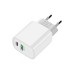Зарядний пристрій XO L64 USB-A + USB-C 18W White (L64.white)