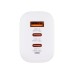 Зарядний пристрій XoKo 2xUSB-C PD65W + 1xUSB QC3.0 GaN white (XK-QC-630)