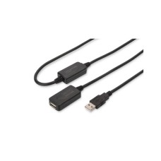Дата кабель USB 2.0 AM/AF 20.0 m active Digitus (DA-73102)