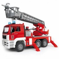Спецтехніка Bruder Пожежна вантажівка зі сходами М1:16 (02771)