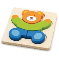 Розвиваюча іграшка Viga Toys Ведмідь Міні-пазл (50169)