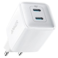 Зарядний пристрій Anker PowerPort 521 Nano Pro - 40W 2xUSB-C PIQ3.0 White (A2038G21)