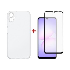 Чохол до мобільного телефона Dengos Samsung Galaxy A07 TPU+glass Transparent (DG-KM-170)