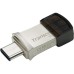 USB флеш накопичувач Transcend 128GB JetFlash 890 Silver USB 3.1/Type-C (TS128GJF890S)