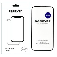 Скло захисне BeCover Apple iPhone 15 10D Black (711329)