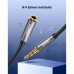 Кабель мультимедійний 3.5mm M to 3.5mm F 1.0m AV118 gray Ugreen (10592)