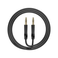 Кабель мультимедійний 3.5mm M to 3.5mm M black BOROFONE (6974443389166)