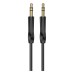 Кабель мультимедійний 3.5mm M to 3.5mm M black BOROFONE (6974443389166)