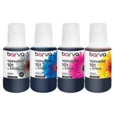 Чорнило Barva Epson 101 4x140 мл, pigm BK/C/M/Y OneKey special (E101-140-MP)