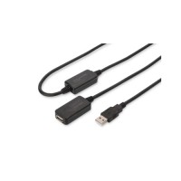 Дата кабель USB 2.0 AM/AF 20.0 m active Digitus (DA-73102)