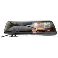 Відеореєстратор HOCO DV4 4.5-inch rearview mirror driving recorder dual-channel Black (6942007616782)