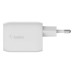 Зарядний пристрій Belkin 65W 2хUSB-С GAN PD PPS white (WCH013VFWH)