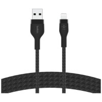 Дата кабель USB 2.0 AM to Lightning 1.0m black Belkin (CAA010BT1MBK)
