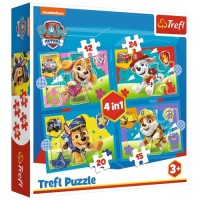 Пазл Trefl Paw Patrol Запуск цуценят 4 in 1 (12, 15, 20, 24) деталей (5900511346282)