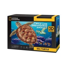 Пазл Cubic Fun 3D Зникаючі тварини Морська черепаха (DS1080h)