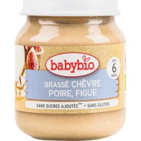 Дитяче пюре BabyBio Органічне на основі козячого молока з грушею та інжиром 130 г (51090)