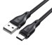 Дата кабель USB 2.0 AM to USB-C 1.2m 3.0A Acefast (6974316282693)
