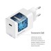 Зарядний пристрій ColorWay GaN Mini 65W PD Port PPS USB-C white (CW-CHS049PD-WT)