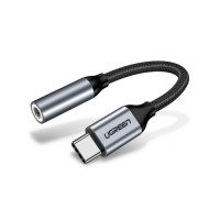 Перехідник USB-C to 3.5mm F 0.10m AV142 (Gray) UGREEN (30632)