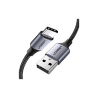 Дата кабель USB 2.0 AM to USB-C 0.5m 3A US288 black Ugreen (60125)