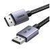 Кабель мультимедійний DisplayPort M to DisplayPort M 5.0m 8K60Hz 32.4Gbps black Ugreen (45039)