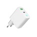 Зарядний пристрій Gembird 1xUSB-A + 1 Type-C (PD20Вт + QC3.0 18Вт) white (TA-UC-PDQC20L-W-01)