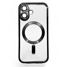 Чохол до мобільного телефона BeCover TPU Chrome Case (MagSafe) для Apple iPhone 16 Black (712070)