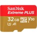 Карта пам'яті SanDisk 32GB microSD class 10 V30 Extreme PLUS (SDSQXBG-032G-GN6MA)