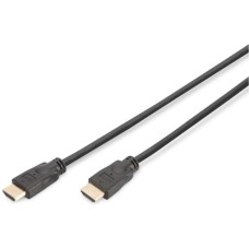 Кабель мультимедійний HDMI M to HDMI M 5.0m 4K60Hz Ethernet black Digitus (DK-330123-050-S)