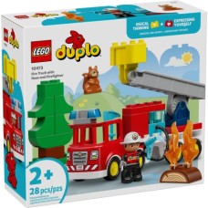 Конструктор LEGO DUPLO Town Пожежна машина зі шлангом і пожежником (10473)