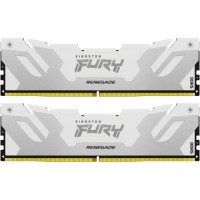 Модуль пам'яті для комп'ютера DDR5 32GB (2x16GB) 6400 MHz Renegade White XMP Kingston Fury (ex.HyperX) (KF564C32RWK2-32)