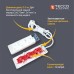 Мережевий подовжувач TECCO 5м 4 поста white (8681277842764)