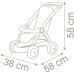 Коляска для ляльок Smoby Baby Nurse Прогулянка з кошиком Рожева пудра (254018)