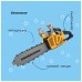Ігровий набір Otamanko бензопила на батарейках жовта (T001)