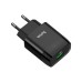Зарядний пристрій HOCO C72Q Glorious USB QC3.0 18W Black (6931474732507)