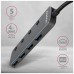 Концентратор AXAGON USB 3.1 to 4xUSB 3.0 0.2m switch black (HUE-MSA)