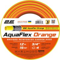 Шланг для поливу 2E AquaFlex Orange 3/4", 12м 4 шари, 20бар, -10+60°C (2E-GHE34OE12)