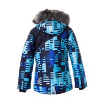 Куртка Huppa NORTONY 1 17440130 синій з принтом/темно-синій 134 (4741468964560)