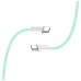 Дата кабель USB-C to USB-C 1.0m 60W 3.0А green ColorWay (CW-CBPDCC061-G)
