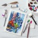 Акрилові фарби Faber-Castell Creative Studio, з 4 пензликами та полотном,12 туб х 9 мл, 12 кольорів (379280) (32662)