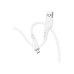 Дата кабель USB 2.0 AM to Micro 5P 1.0m Crystal color silicone X97 white HOCO (6931474799838)