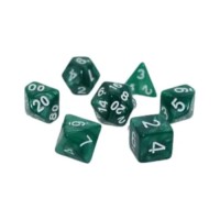 Набір кубиків для настільних ігор Games 7 Days Pearl 7 Dice Set - Dark Green (g7dpearl05)